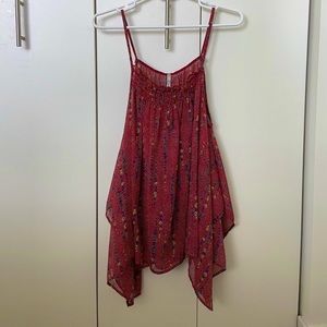 Top with polka dot and floral detail